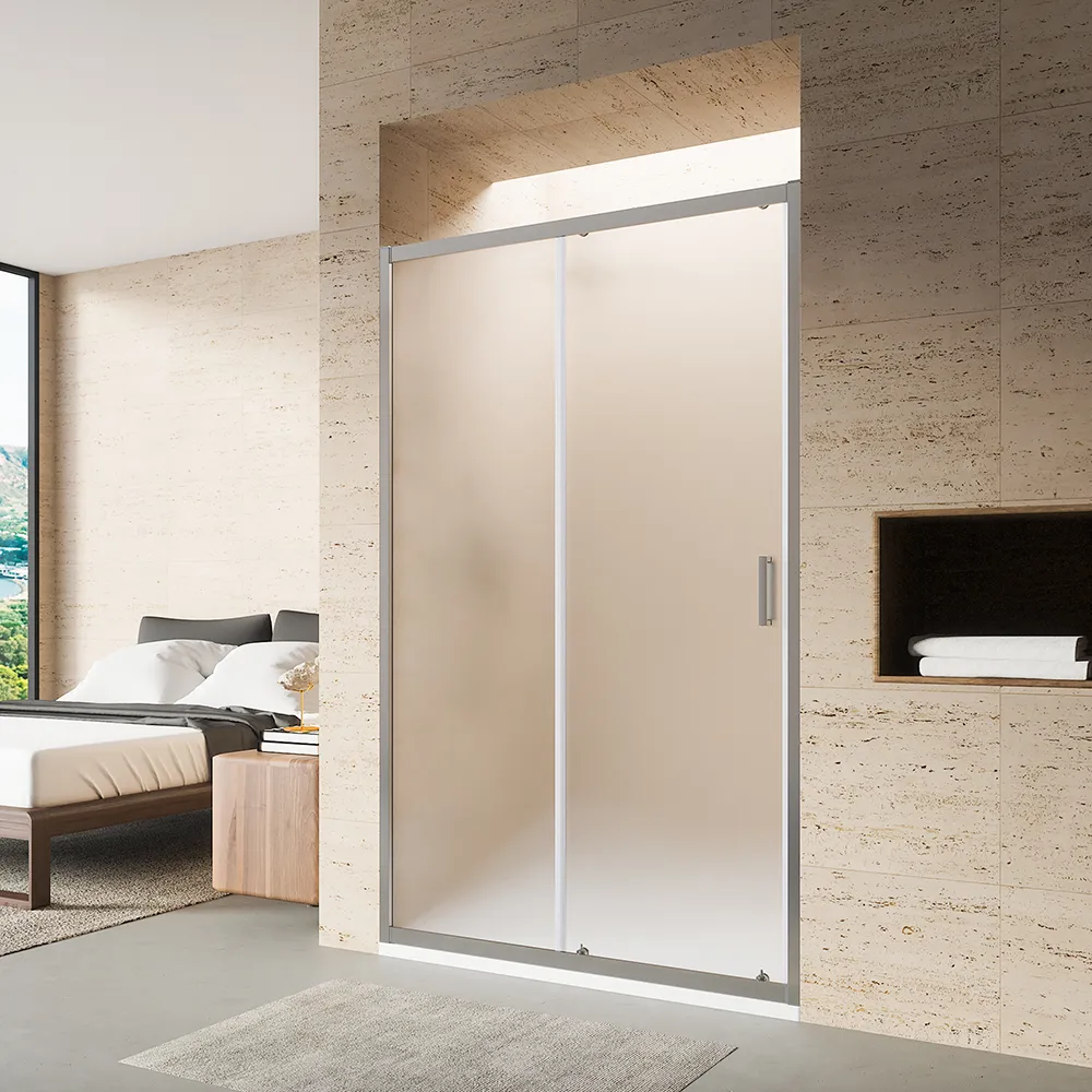 Nicchia doccia 120cm scorrevole vetro 6 mm stampato h185 | Tonga Nicchia doccia 120cm scorrevole vetro 6 mm stampato h185 | Tonga