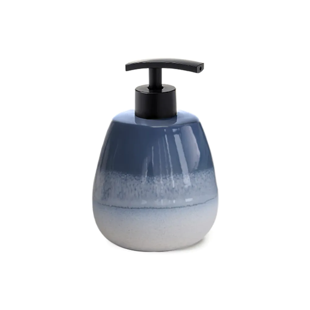 Dispenser dosasapone Gedy in ceramica blu degradè | Shejla