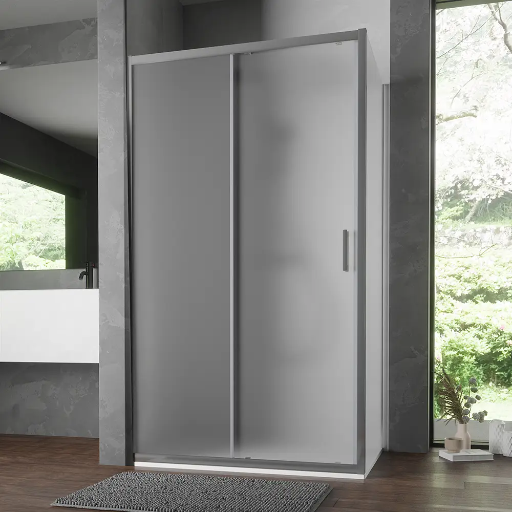 Box doccia 80x120 cm scorrevole vetro temperato 6mm opaco h198 | Tahiti Box doccia 80x120 cm scorrevole vetro temperato 6mm opaco h198 | Tahiti