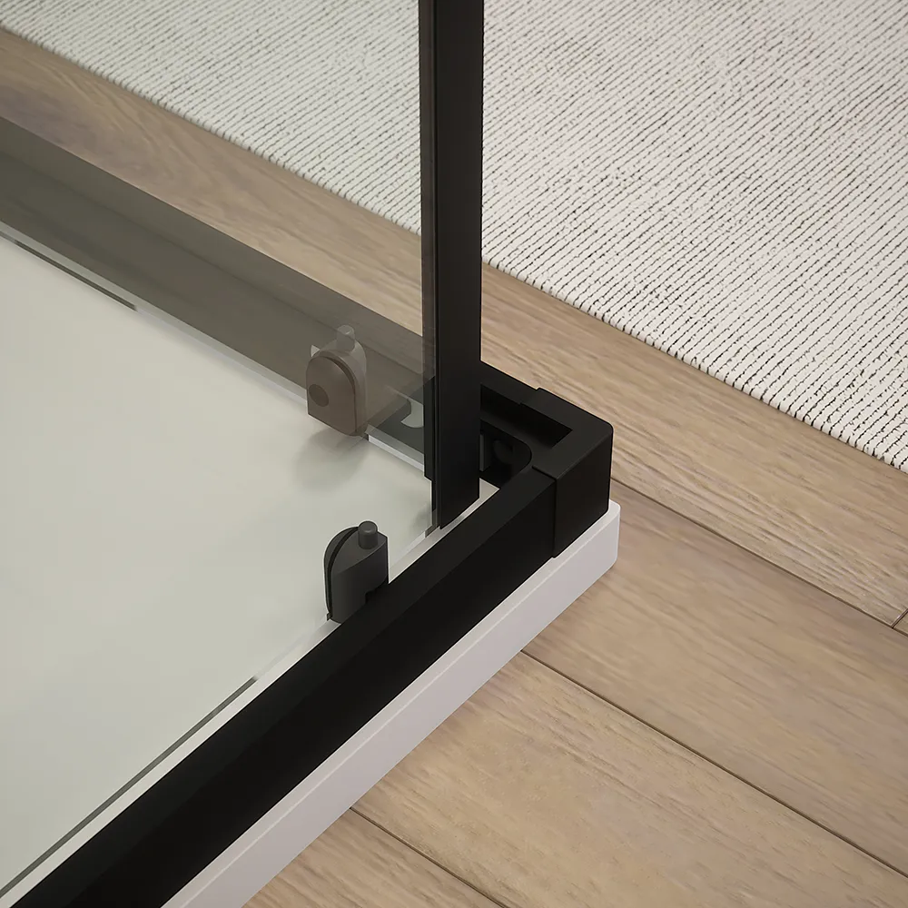 Box doccia angolare 70x90 cm trasparente 4 mm profili neri | Willis Box doccia angolare 70x90 cm trasparente 4 mm profili neri | Willis