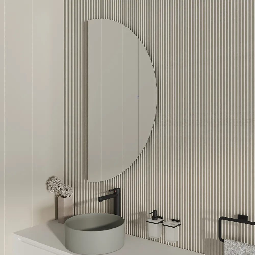 Specchio led 60x120 cm retroilluminato touch screen luce neutra| Luna Specchio led 60x120 cm retroilluminato touch screen luce neutra| Luna