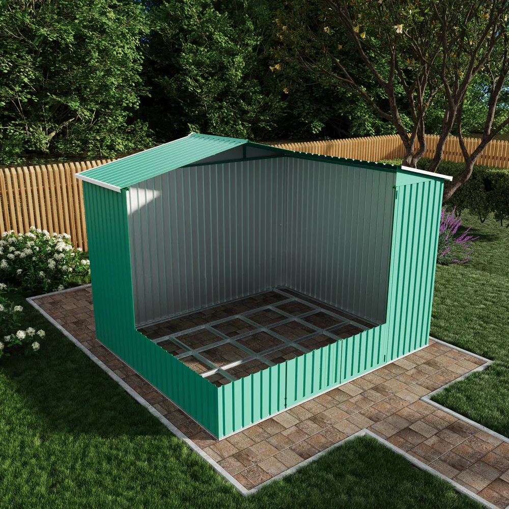 Fondamenta per pavimentazione per casetta in acciaio zincato mod. GS02 Fondamenta per pavimentazione per casetta in acciaio zincato mod. GS02