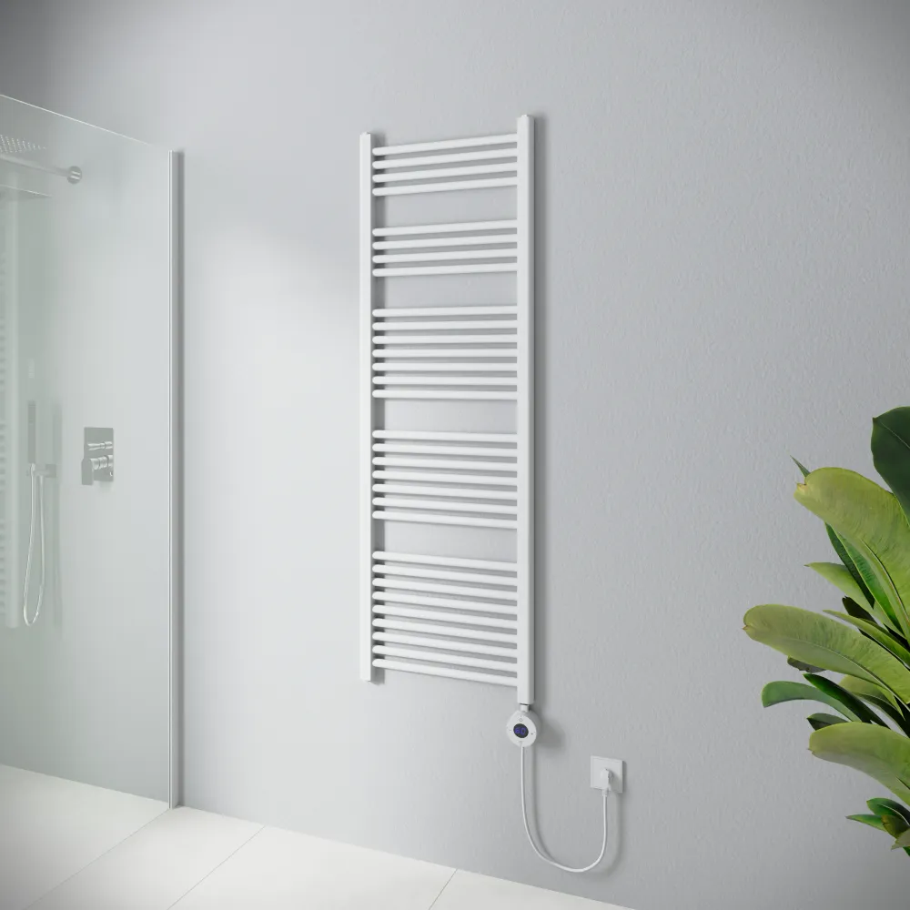 Termoarredo scaldasalviette elettrico 1500x500 bianco con termostato digitale | Antares