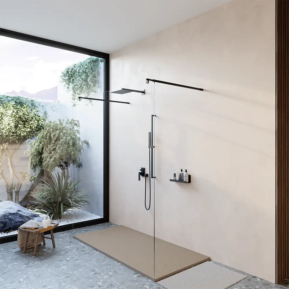 Piatto doccia 80x170 cm colore marrone effetto pietra | Samos Piatto doccia 80x170 cm colore marrone effetto pietra | Samos