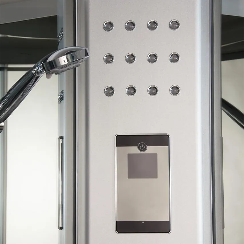 Funzione cromoterapia e pannello di controllo digitale della doccia idromassaggio mod. Giglio Funzione cromoterapia e pannello di controllo digitale della doccia idromassaggio mod. Giglio