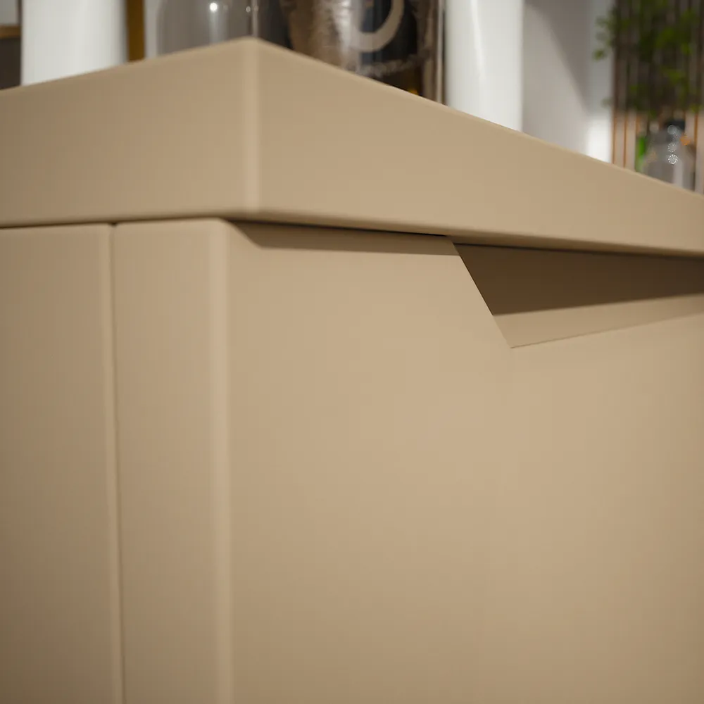 Cassettone scorrevole 90cm sabbia opaco chiusura soft-close | Bako Cassettone scorrevole 90cm sabbia opaco chiusura soft-close | Bako