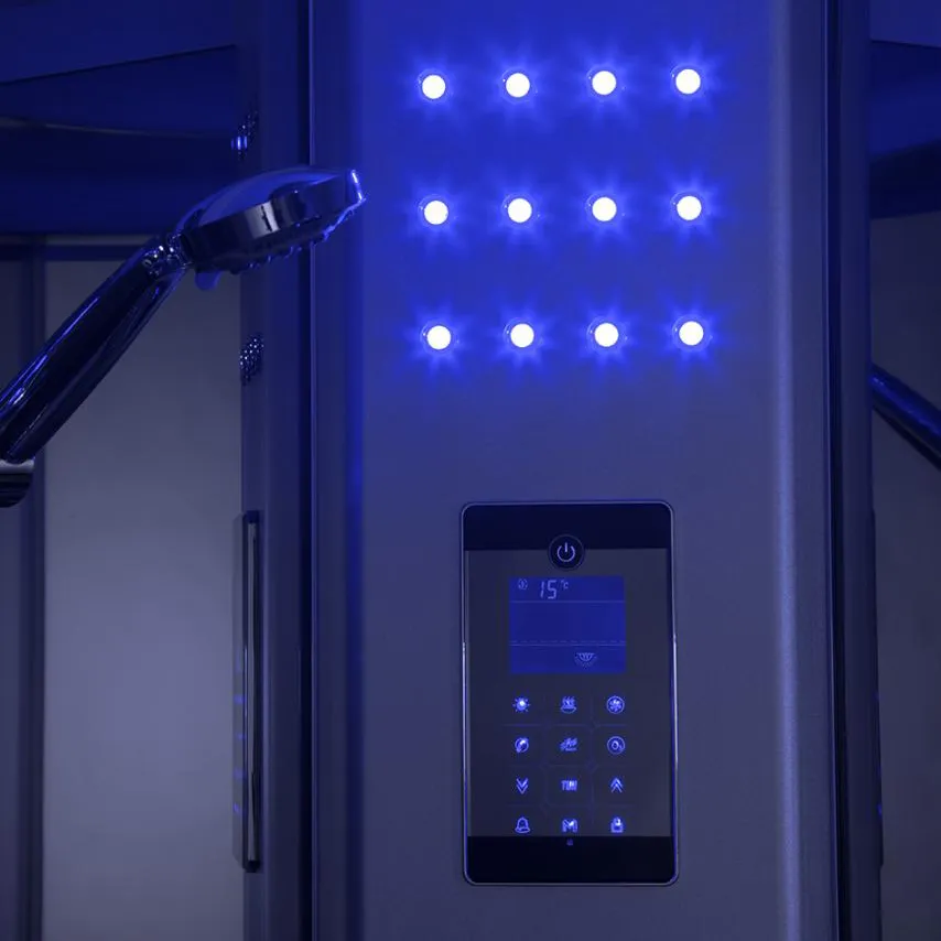 Cromoterapia della doccia idromassaggio Giglio per una doccia rilassante Cromoterapia della doccia idromassaggio Giglio per una doccia rilassante
