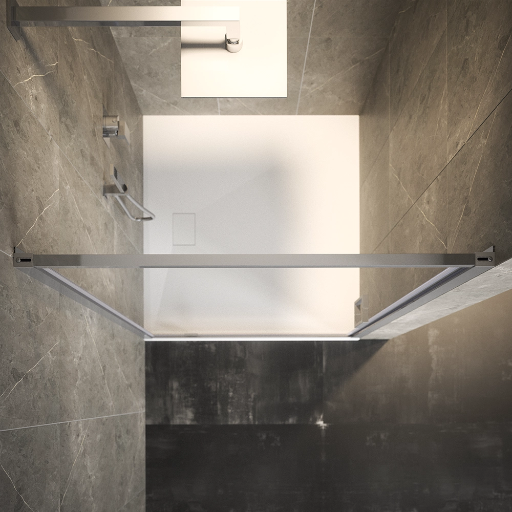 Porta doccia 90cm apertura a battente vetro 6mm trasparente | Aruba Porta doccia 90cm apertura a battente vetro 6mm trasparente | Aruba