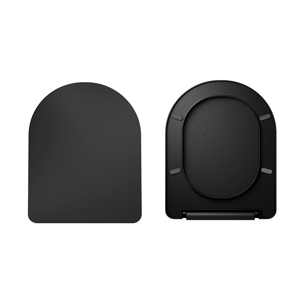 Sedile nero opaco soft-close per vaso filomuro/sospeso modello Vienna Sedile nero opaco soft-close per vaso filomuro/sospeso modello Vienna