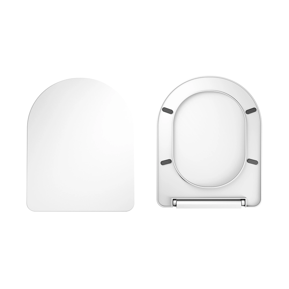 Sedile bianco lucido soft-close per vaso filomuro/sospeso modello Vienna Sedile bianco lucido soft-close per vaso filomuro/sospeso modello Vienna