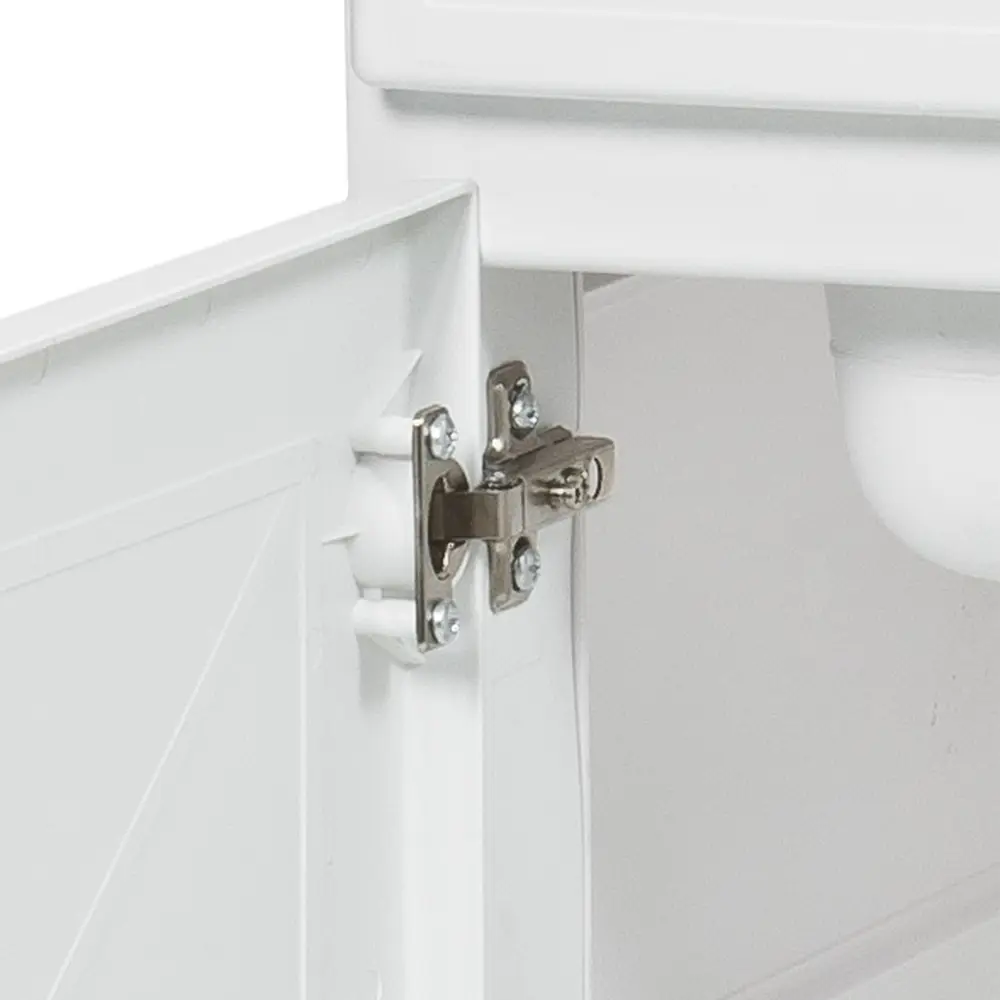 Lavatoio 50x50 cm bianco 1 anta con vasca e asse lavapanni Lavatoio 50x50 cm bianco 1 anta con vasca e asse lavapanni