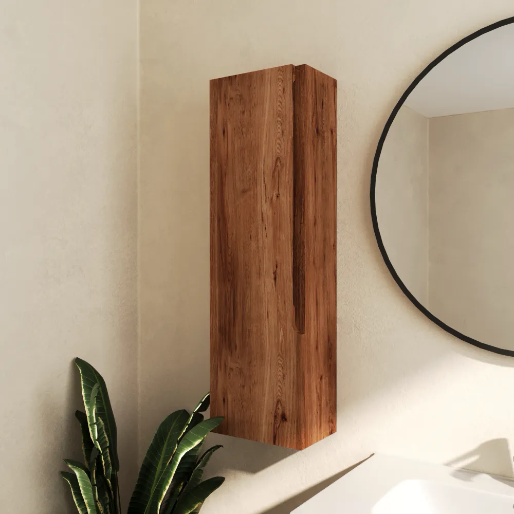 Colonna bagno sospesa 100x30x20 cm rovere scuro | Berg Colonna bagno sospesa 100x30x20 cm rovere scuro | Berg