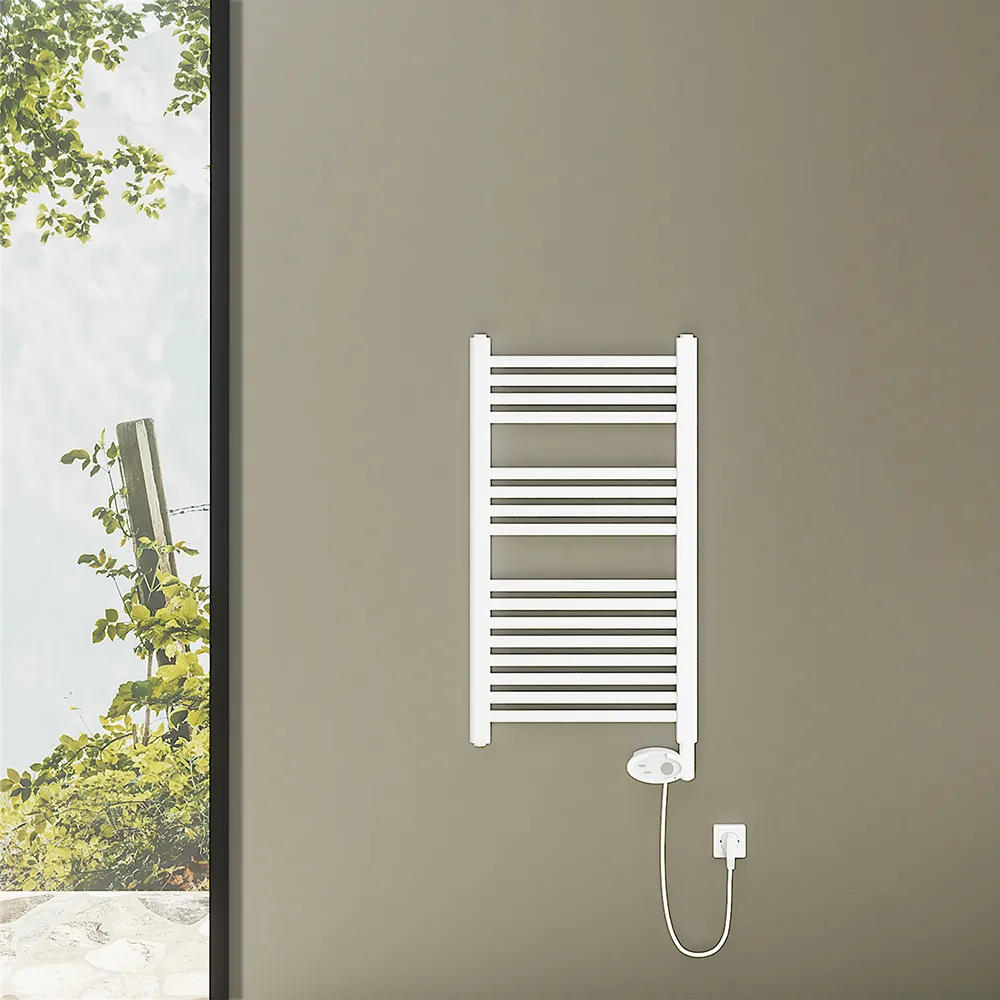 Termoarredo scaldasalviette elettrico 800x450 bianco con termostato digitale | Antares Termoarredo scaldasalviette elettrico 800x450 bianco con termostato digitale | Antares