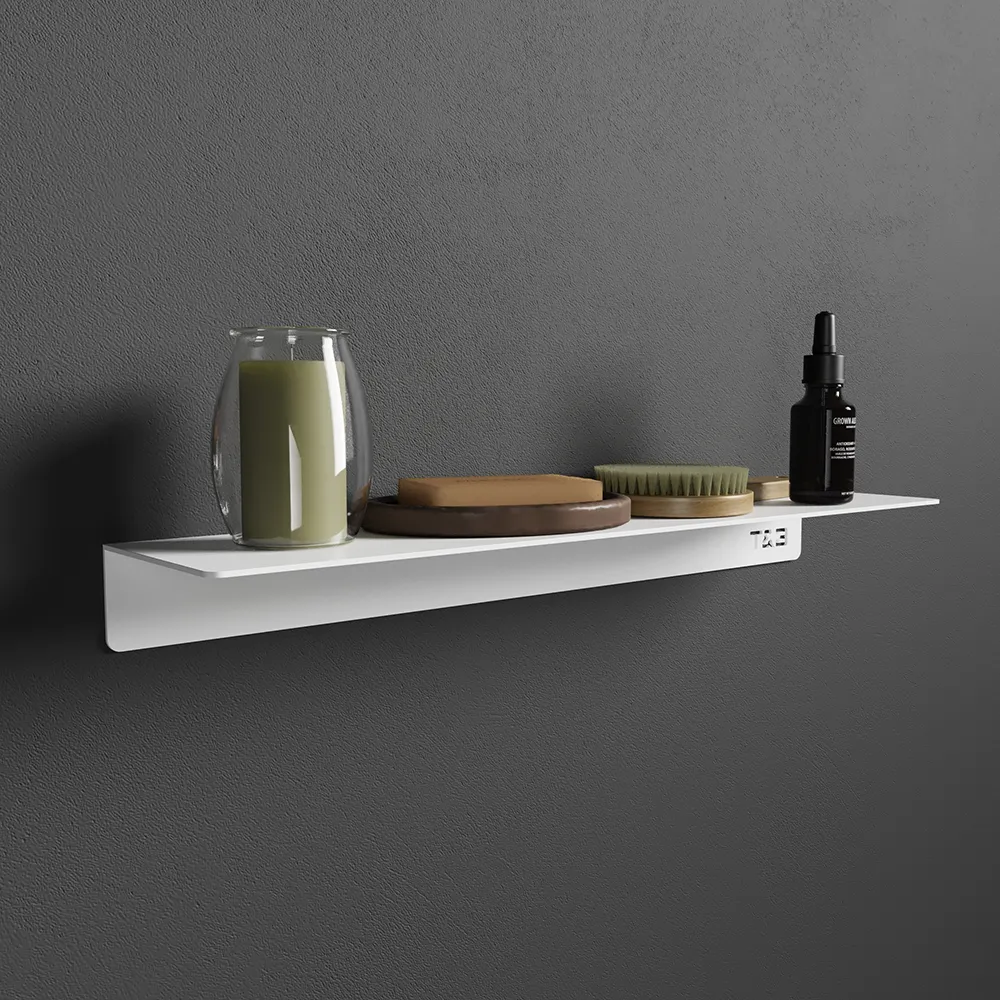 Mensola da bagno in alluminio bianco opaco 40 cm | Bergen Mensola da bagno in alluminio bianco opaco 40 cm | Bergen