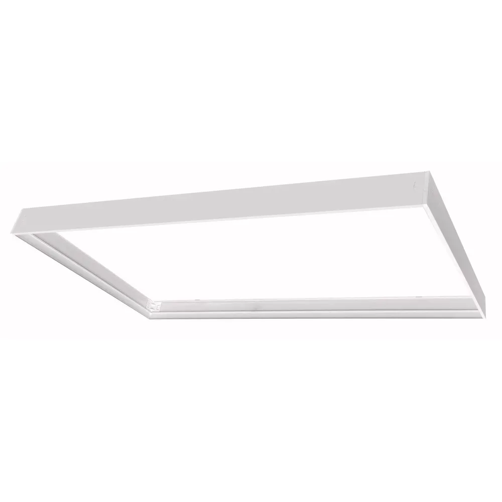 Cornice bianca in alluminio per pannello LED 120x60