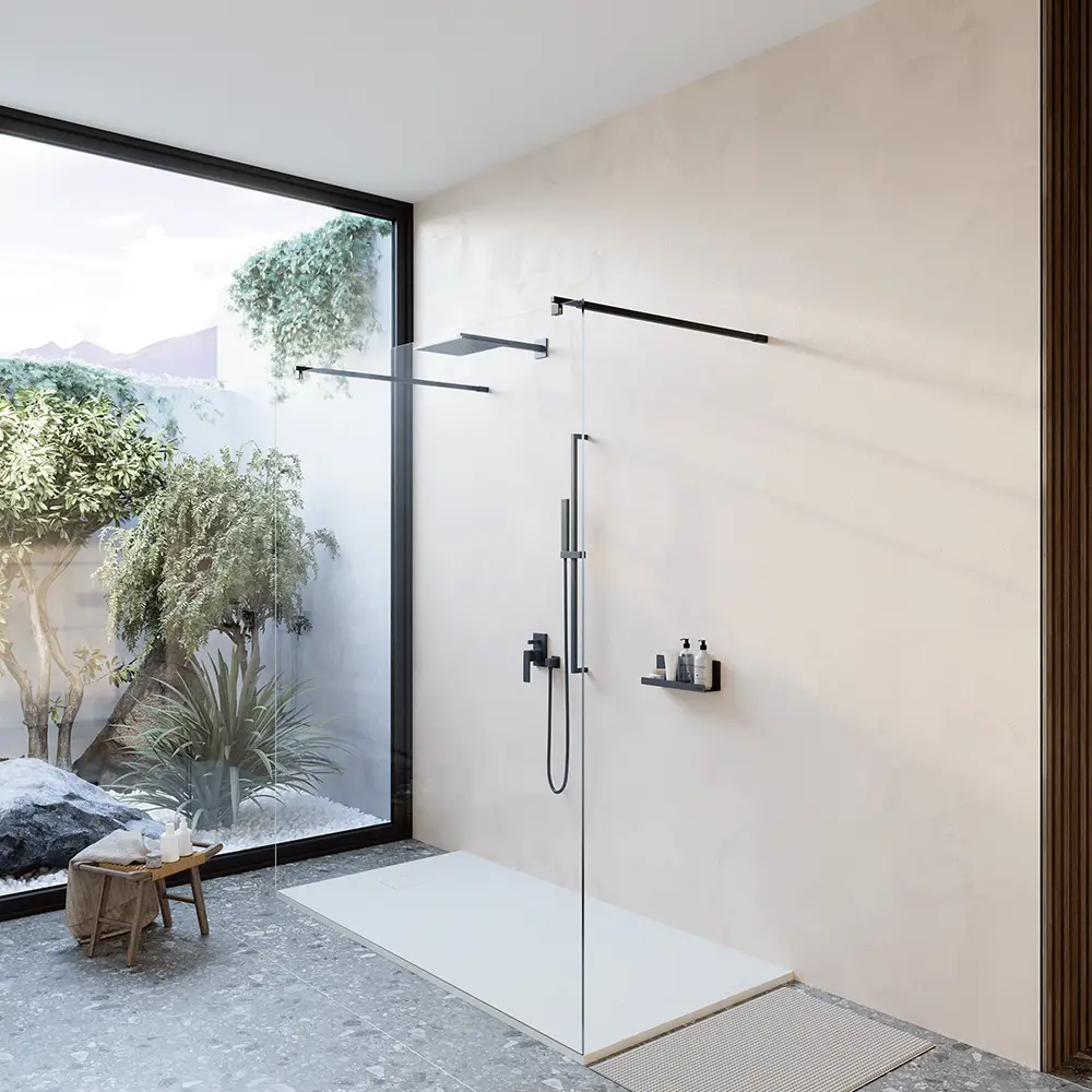 Piatto doccia 80x170 cm colore bianco effetto pietra | Samos Piatto doccia 80x170 cm colore bianco effetto pietra | Samos