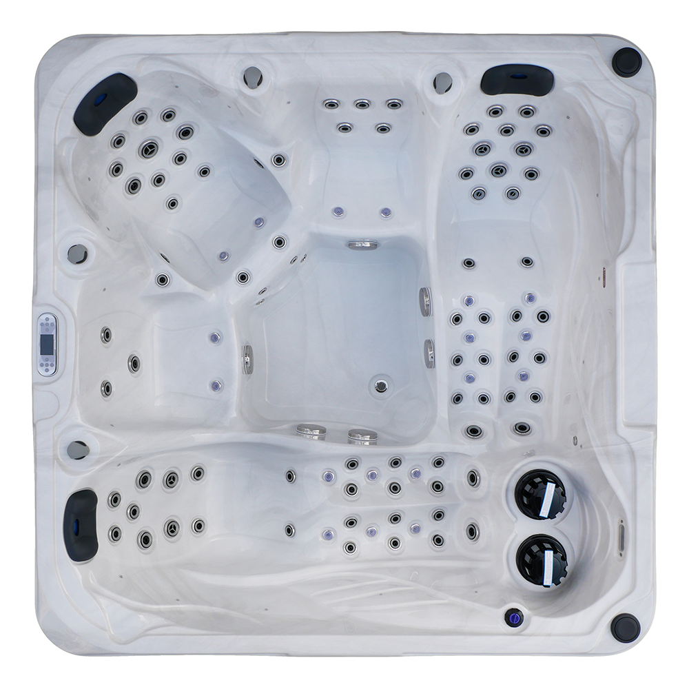 Minipiscina vasca idromassaggio 230x230x96 cm da esterno 5 persone | Erie Minipiscina vasca idromassaggio 230x230x96 cm da esterno 5 persone | Erie