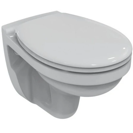 IDEAL STANDARD Coppia di sanitari sospesi: Bidet e Wc con sedile con cerniere in plastica | Eurovit IDEAL STANDARD Coppia di sanitari sospesi: Bidet e Wc con sedile con cerniere in plastica | Eurovit