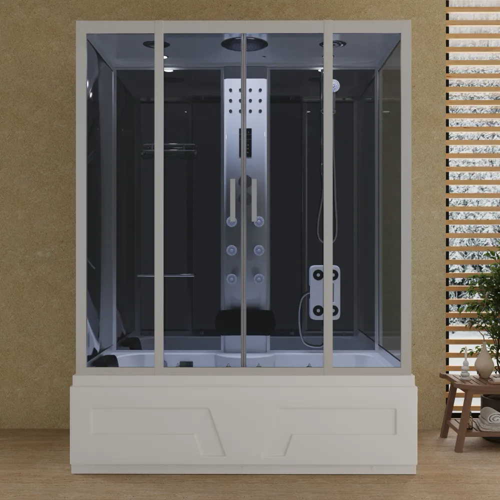 Cabina doccia idromassaggio 85x160 cm h215cm con bagno turco | Ischia Cabina doccia idromassaggio 85x160 cm h215cm con bagno turco | Ischia