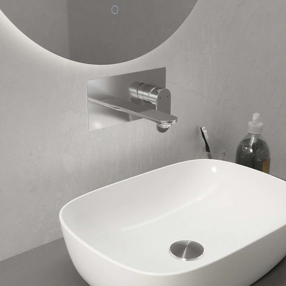 Set miscelatori: lavabo ad incasso bidet senza scarico e incasso doccia monocomando cromato | Kerry Set miscelatori: lavabo ad incasso bidet senza scarico e incasso doccia monocomando cromato | Kerry