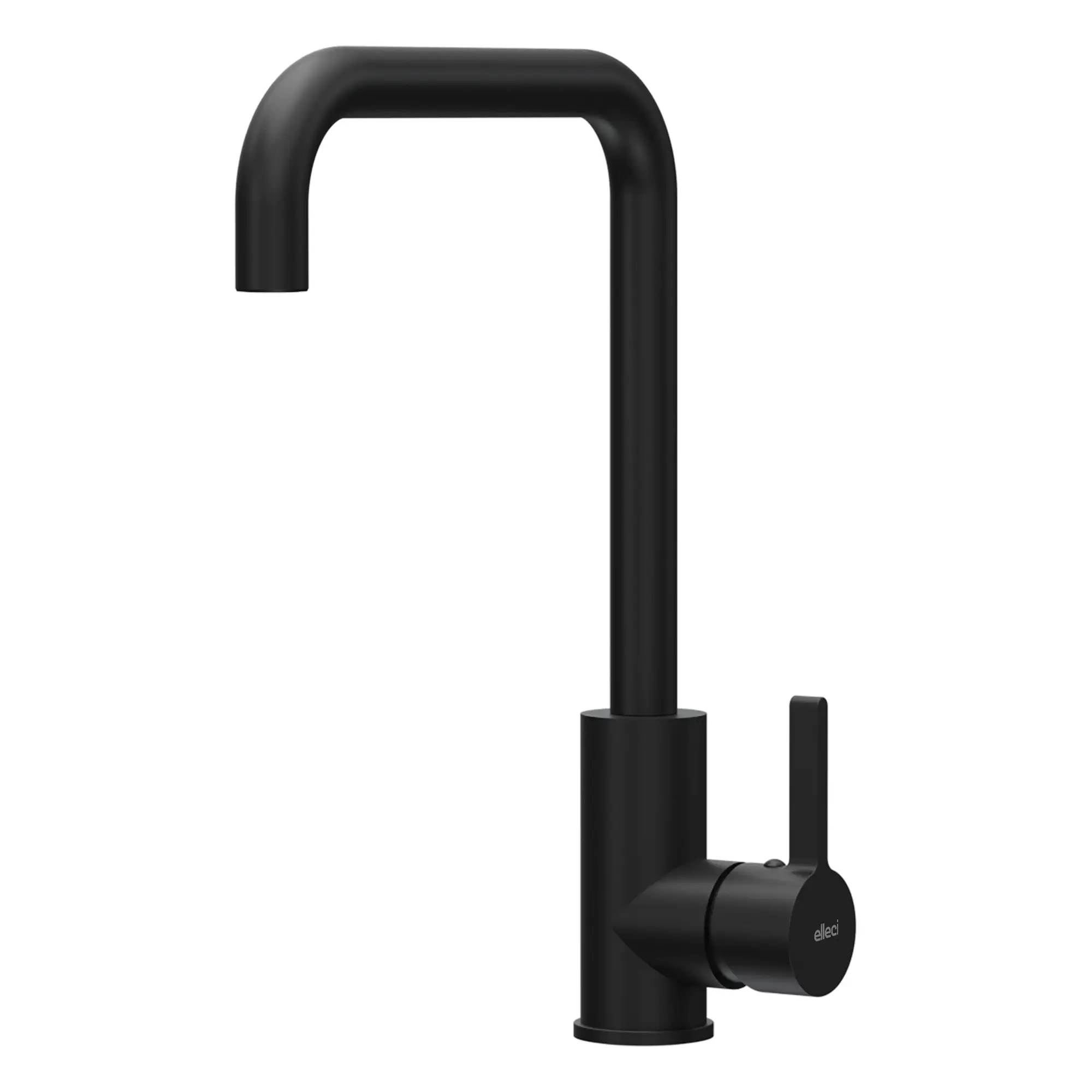 Elleci Miscelatore lavello cucina monocomando con canna girevole finitura granitek finitura nera | Drive Elleci Miscelatore lavello cucina monocomando con canna girevole finitura granitek finitura nera | Drive