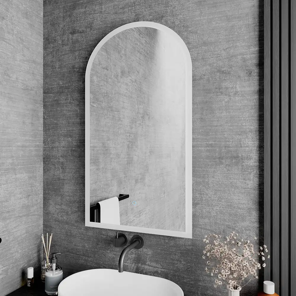 Specchio led bagno 40x80 cm luce calda/fredda con sensore touch-screen | Avior Specchio led bagno 40x80 cm luce calda/fredda con sensore touch-screen | Avior