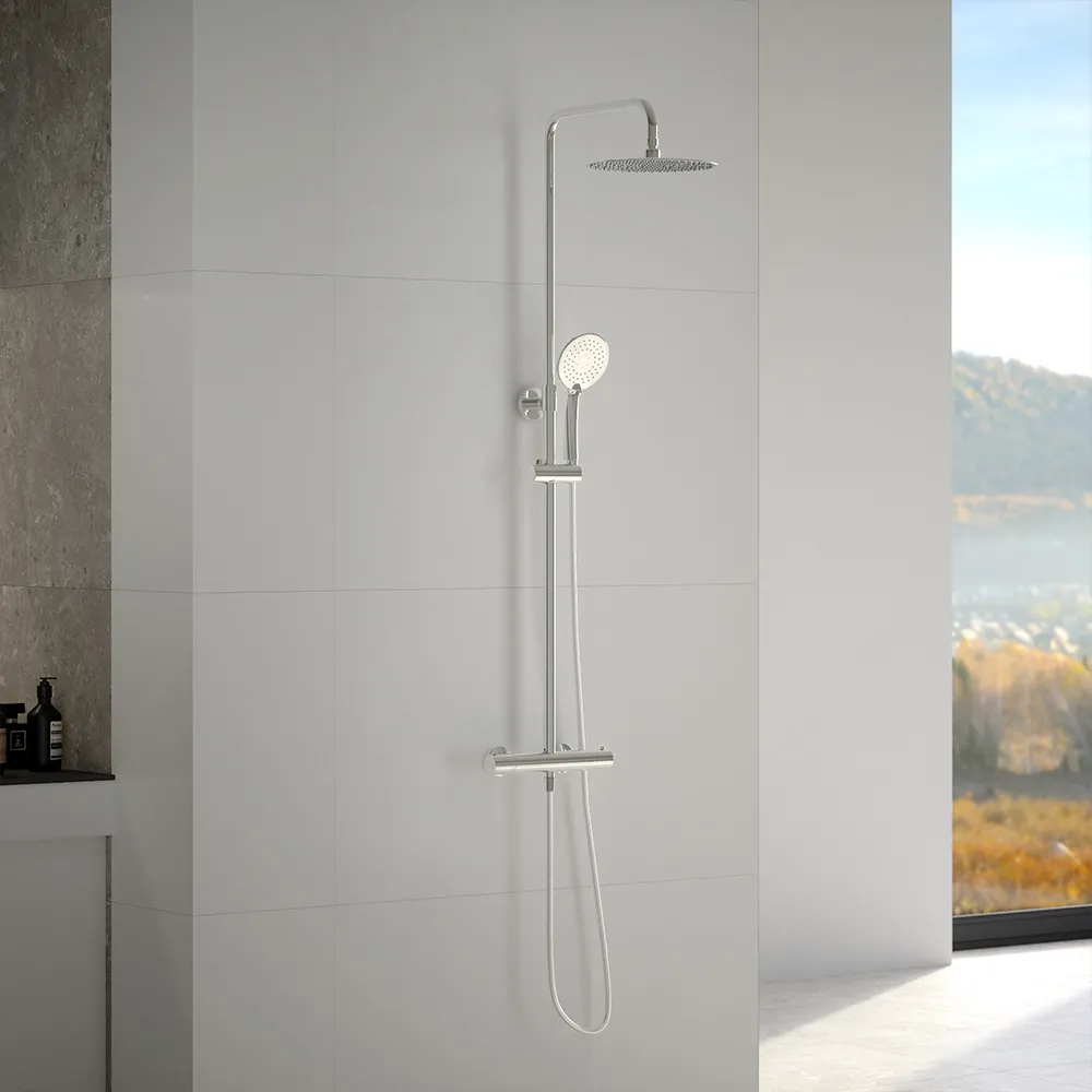 Colonna doccia cromata con miscelatore termostatico | Desna Colonna doccia cromata con miscelatore termostatico | Desna