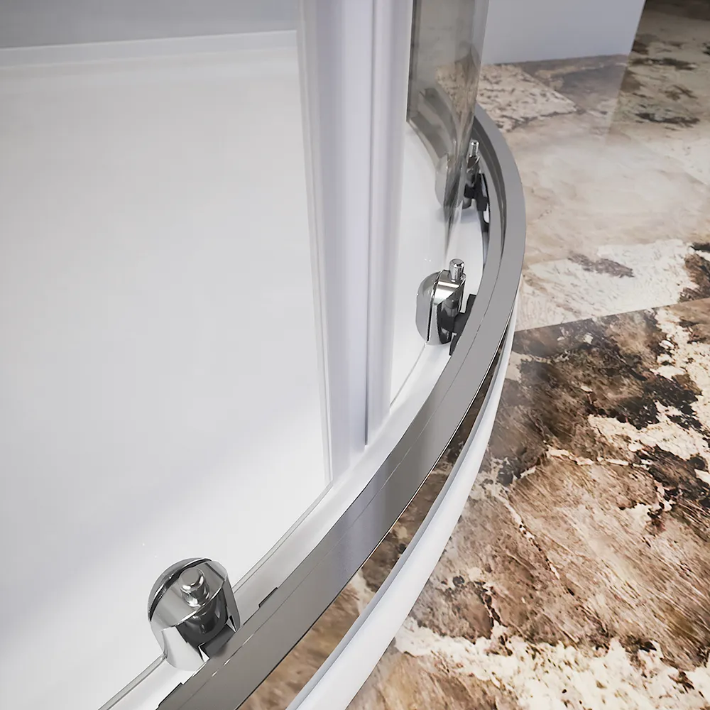 Box doccia semicircolare 70x90 cm profili cromati vetro 6mm trasparente h185 | Tonga Box doccia semicircolare 70x90 cm profili cromati vetro 6mm trasparente h185 | Tonga