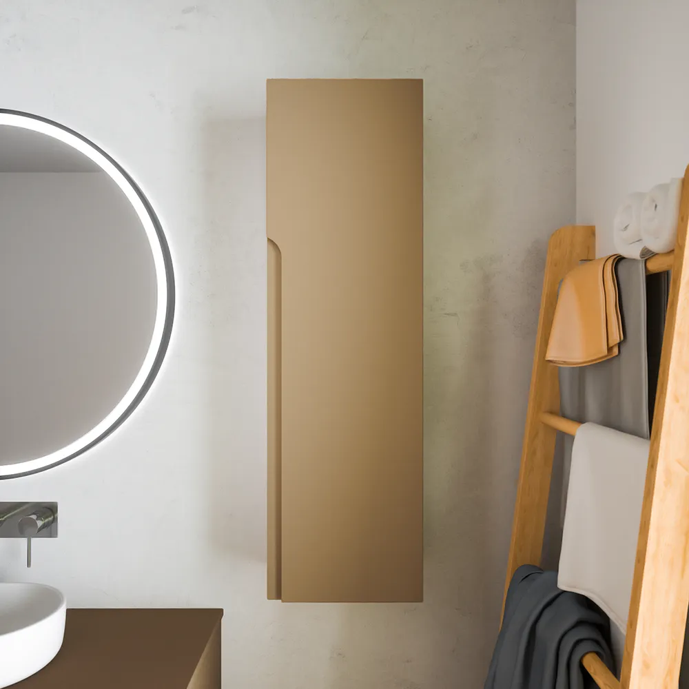 Colonna bagno sospesa altezza 100cm sabbia opaco reversibile | Ardenne Colonna bagno sospesa altezza 100cm sabbia opaco reversibile | Ardenne