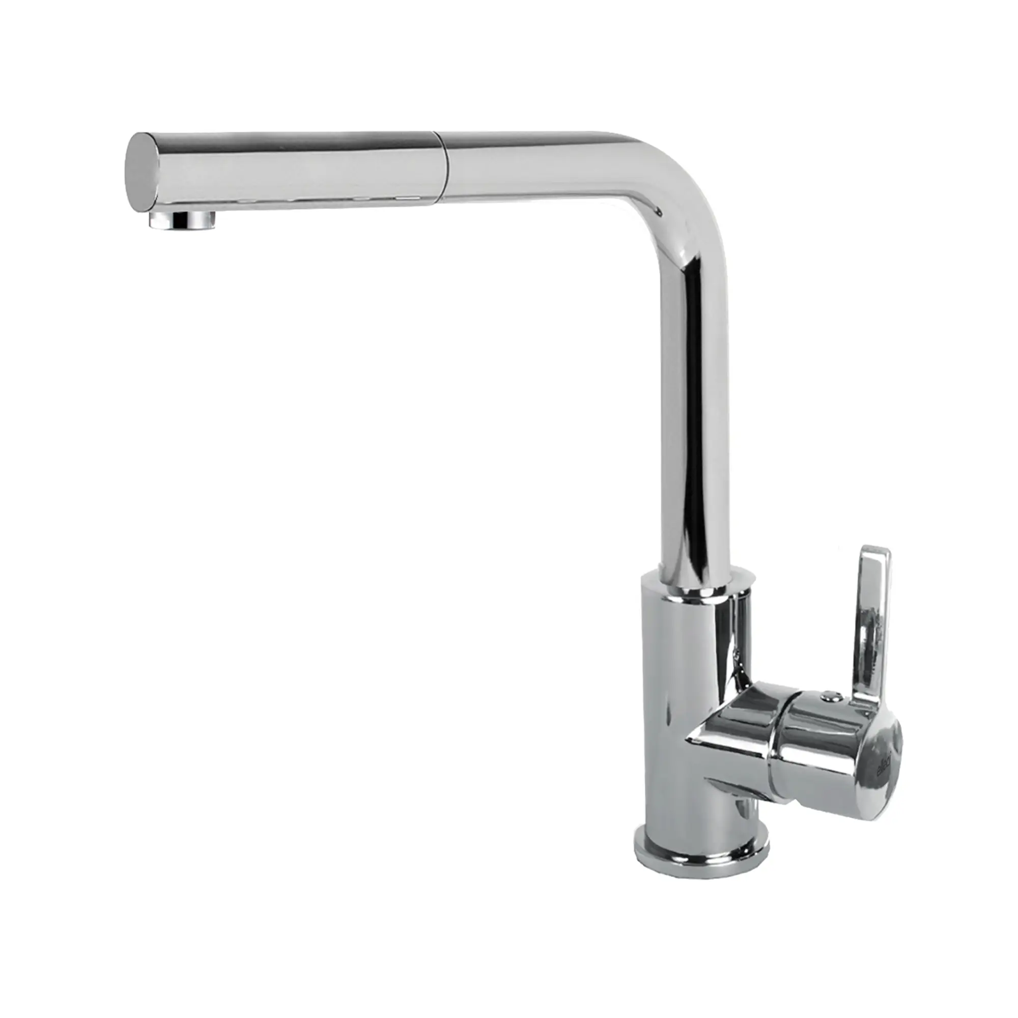Elleci Miscelatore lavello cucina monocomando con canna girevole estraibile finitura cromata | Shell plus