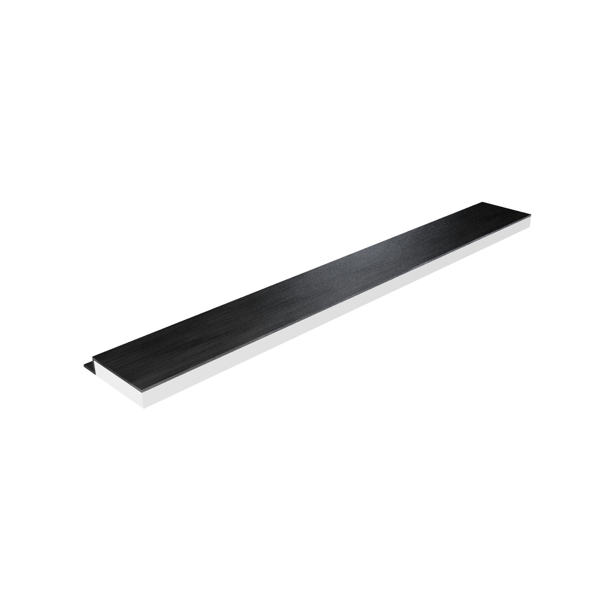 Applique led universale 30cm in alluminio nero | Wezen