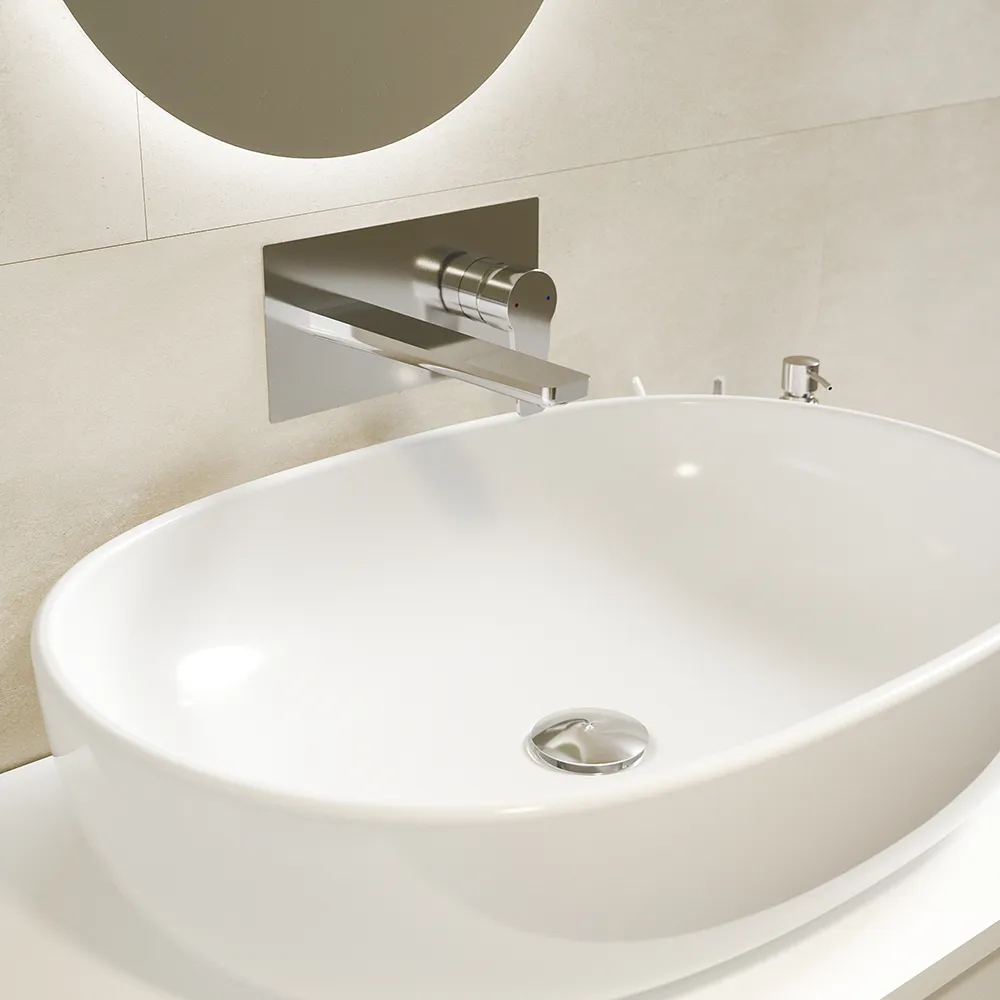 Set miscelatori: lavabo ad incasso bidet senza scarico ed esterno vasca c/rubinetto cromato | Jane Set miscelatori: lavabo ad incasso bidet senza scarico ed esterno vasca c/rubinetto cromato | Jane