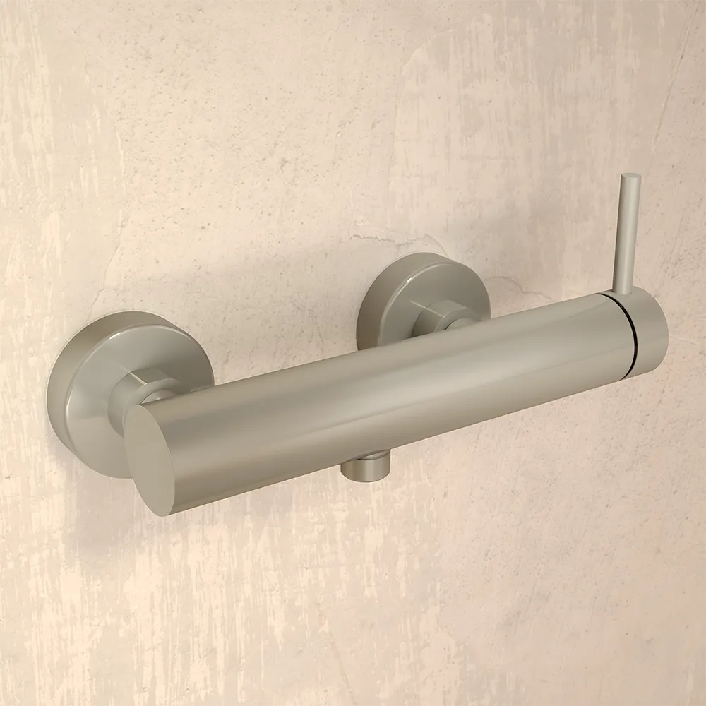 Miscelatore esterno doccia a muro nickel spazzolato | Bette Miscelatore esterno doccia a muro nickel spazzolato | Bette