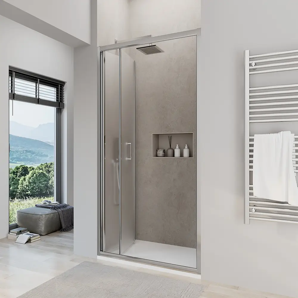 Porta doccia 90 cm apertura a libro vetro opaco | Capri Porta doccia 90 cm apertura a libro vetro opaco | Capri