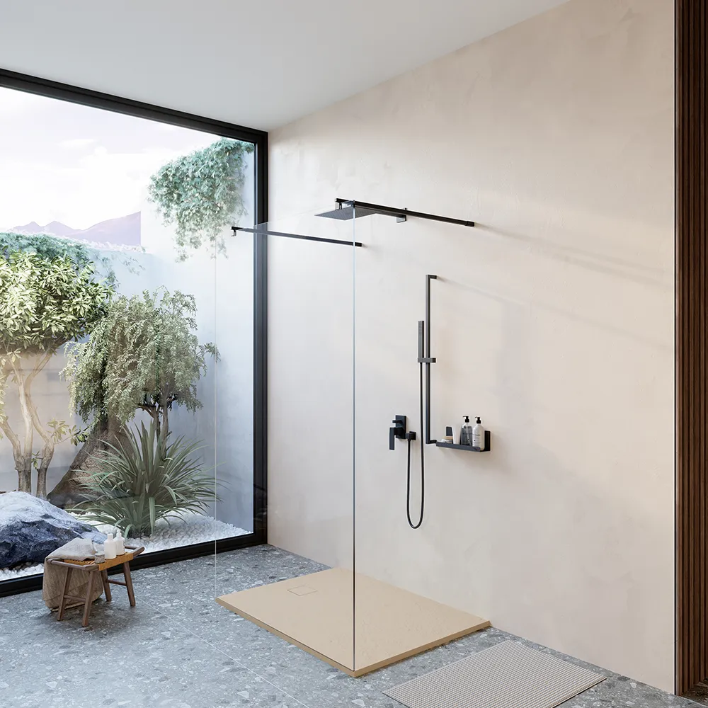 Piatto doccia 80x140 cm colore avorio effetto pietra | Samos Piatto doccia 80x140 cm colore avorio effetto pietra | Samos