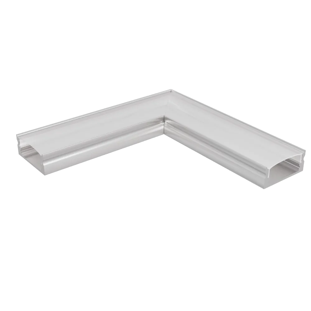 Angolo di giunzione silver 90° per profilo lineare in alluminio XL Angolo di giunzione silver 90° per profilo lineare in alluminio XL