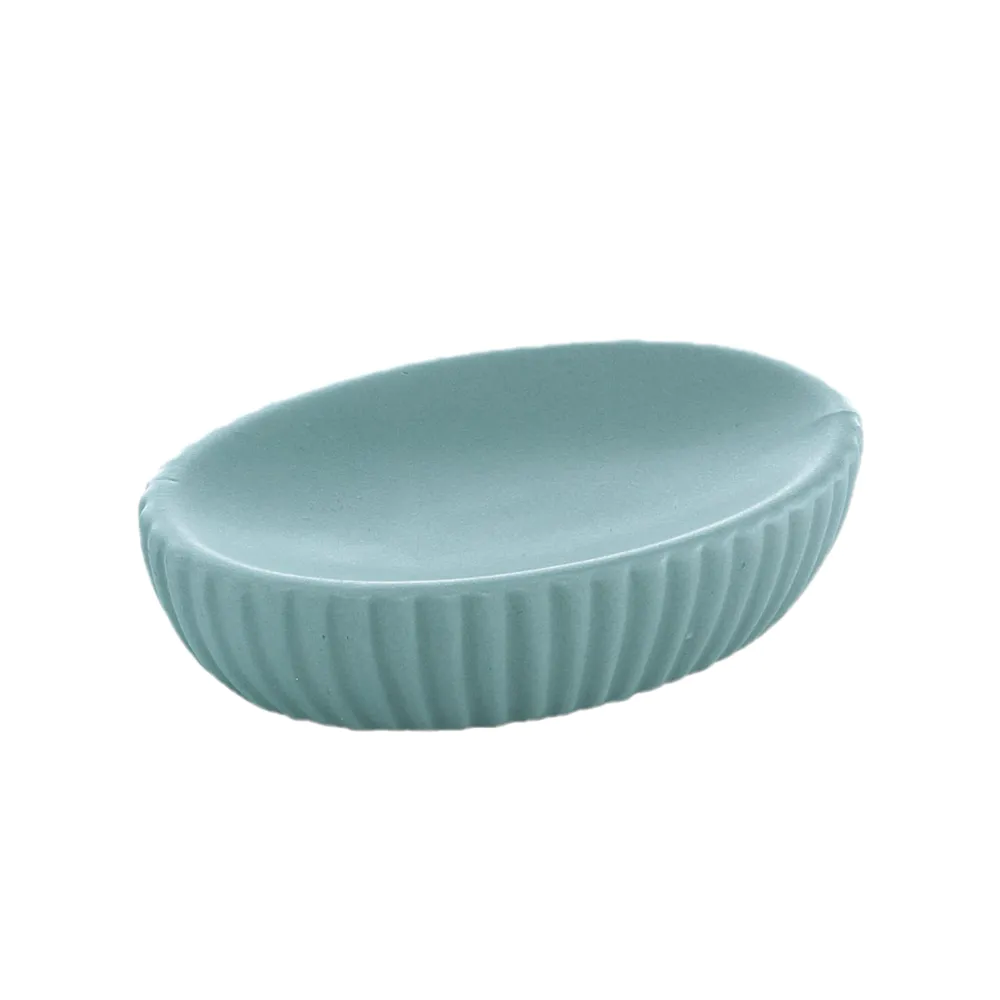 Portasapone Gedy in ceramica azzurro polvere | Marika