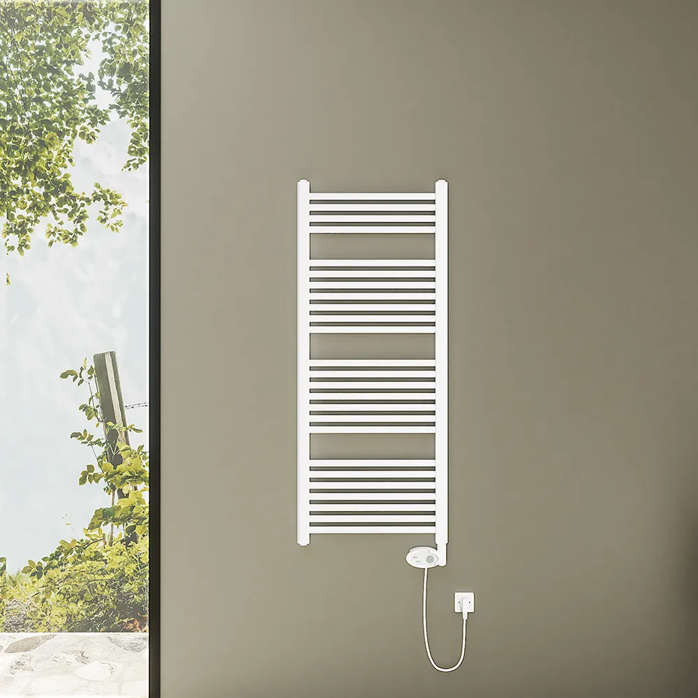 Termoarredo scaldasalviette elettrico 1200x500 bianco con termostato analogico | Antares Termoarredo scaldasalviette elettrico 1200x500 bianco con termostato analogico | Antares