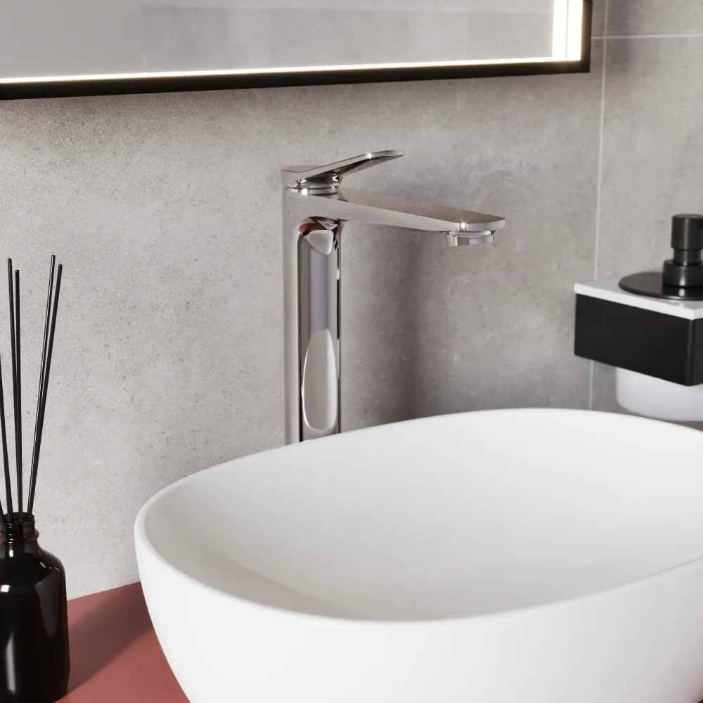 Set miscelatori: lavabo alto bidet senza scarico ed esterno vasca a muro cromato | Anne Set miscelatori: lavabo alto bidet senza scarico ed esterno vasca a muro cromato | Anne