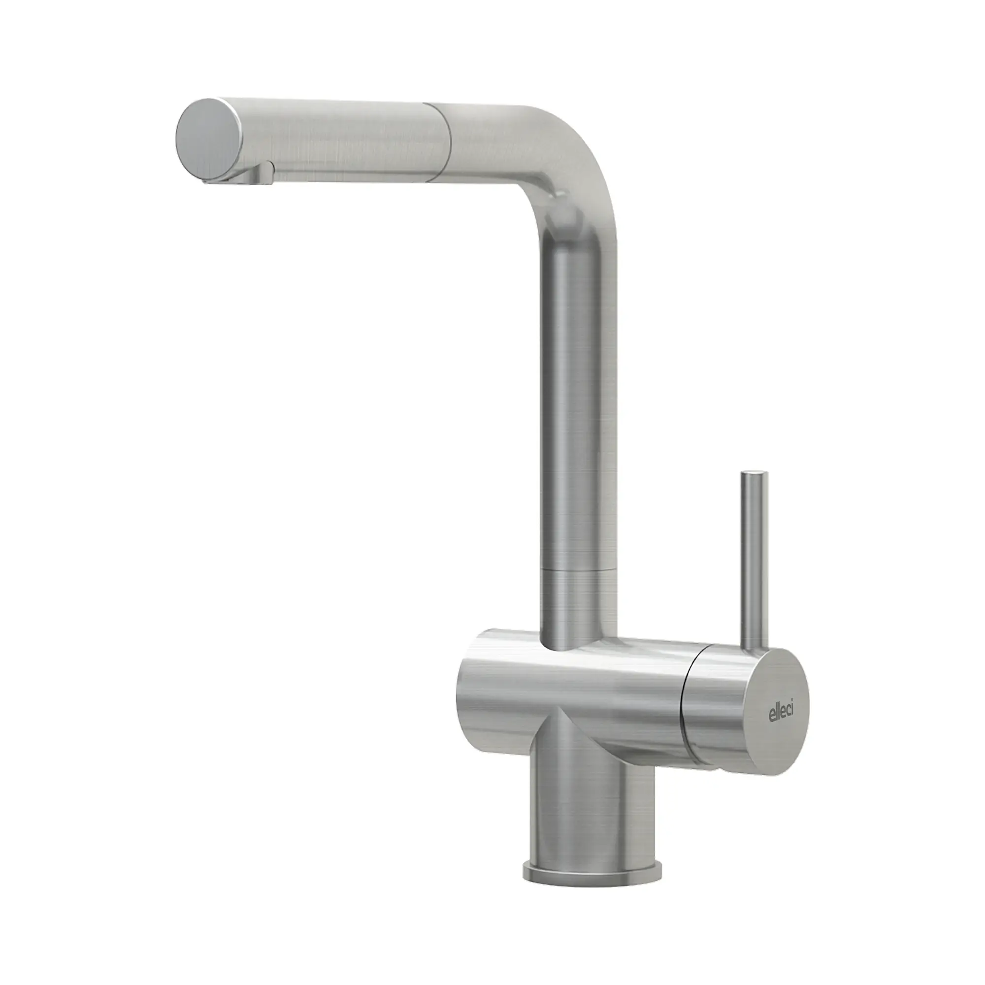 Elleci Miscelatore lavello cucina monocomando con canna girevole estraibile finitura finitura inox | Aluna plus Elleci Miscelatore lavello cucina monocomando con canna girevole estraibile finitura finitura inox | Aluna plus