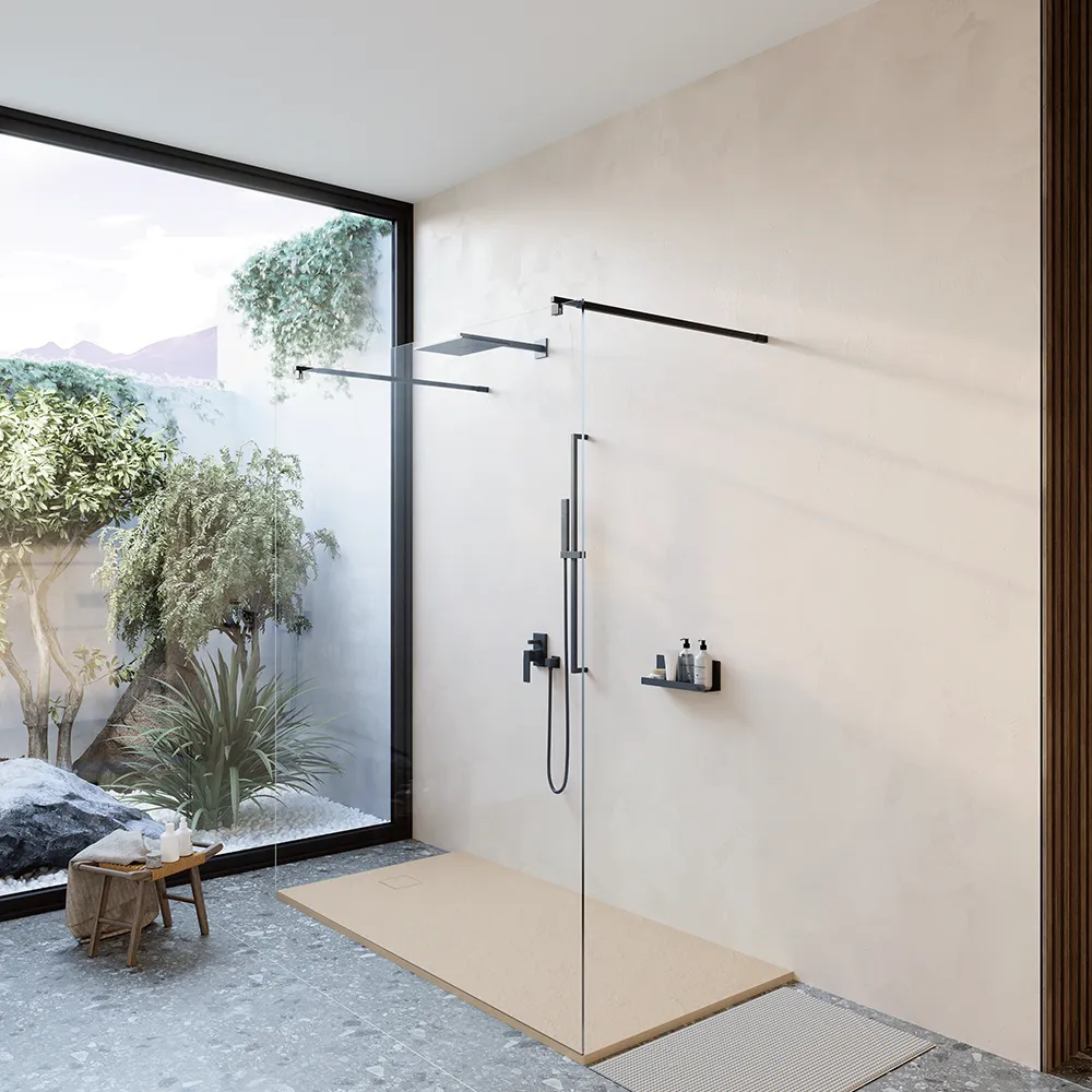 Piatto doccia 80x170 cm colore avorio effetto pietra | Samos Piatto doccia 80x170 cm colore avorio effetto pietra | Samos