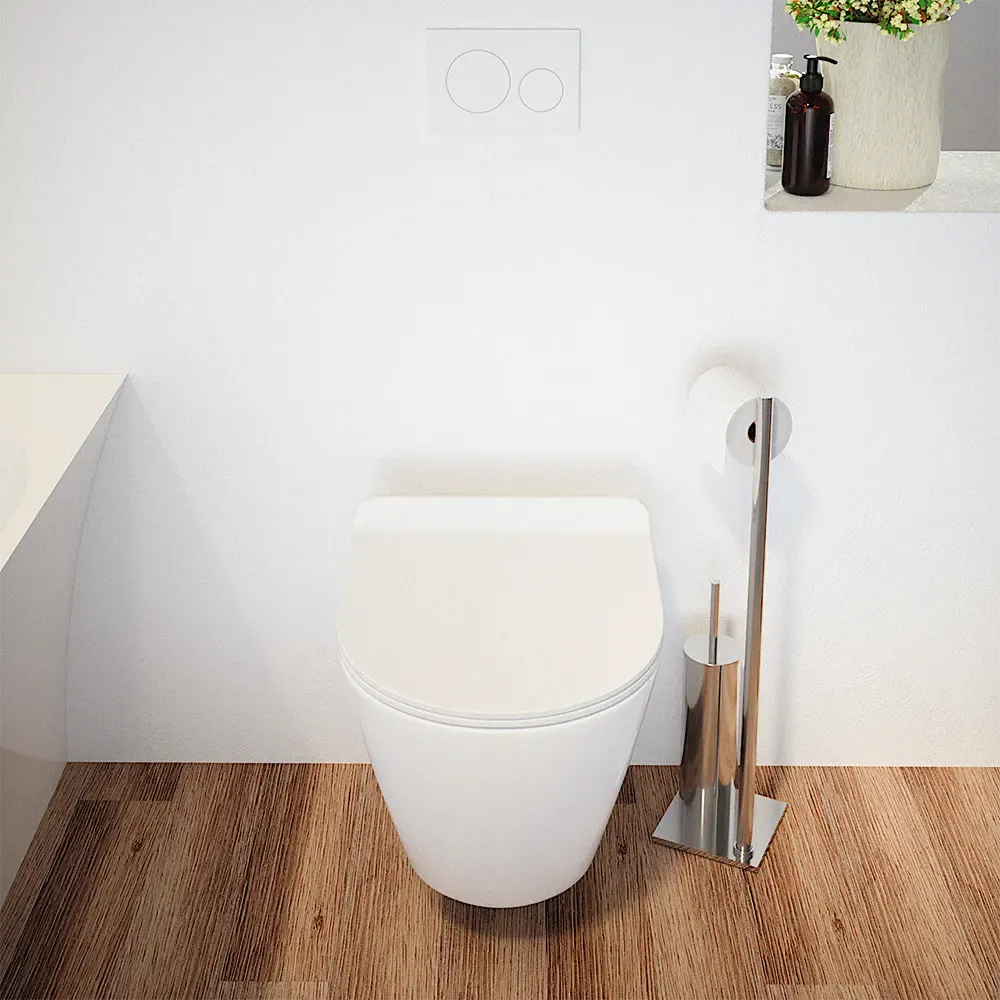 Vaso sospeso rimless in ceramica bianco lucido con copri-wc soft-close | Sydney Vaso sospeso rimless in ceramica bianco lucido con copri-wc soft-close | Sydney