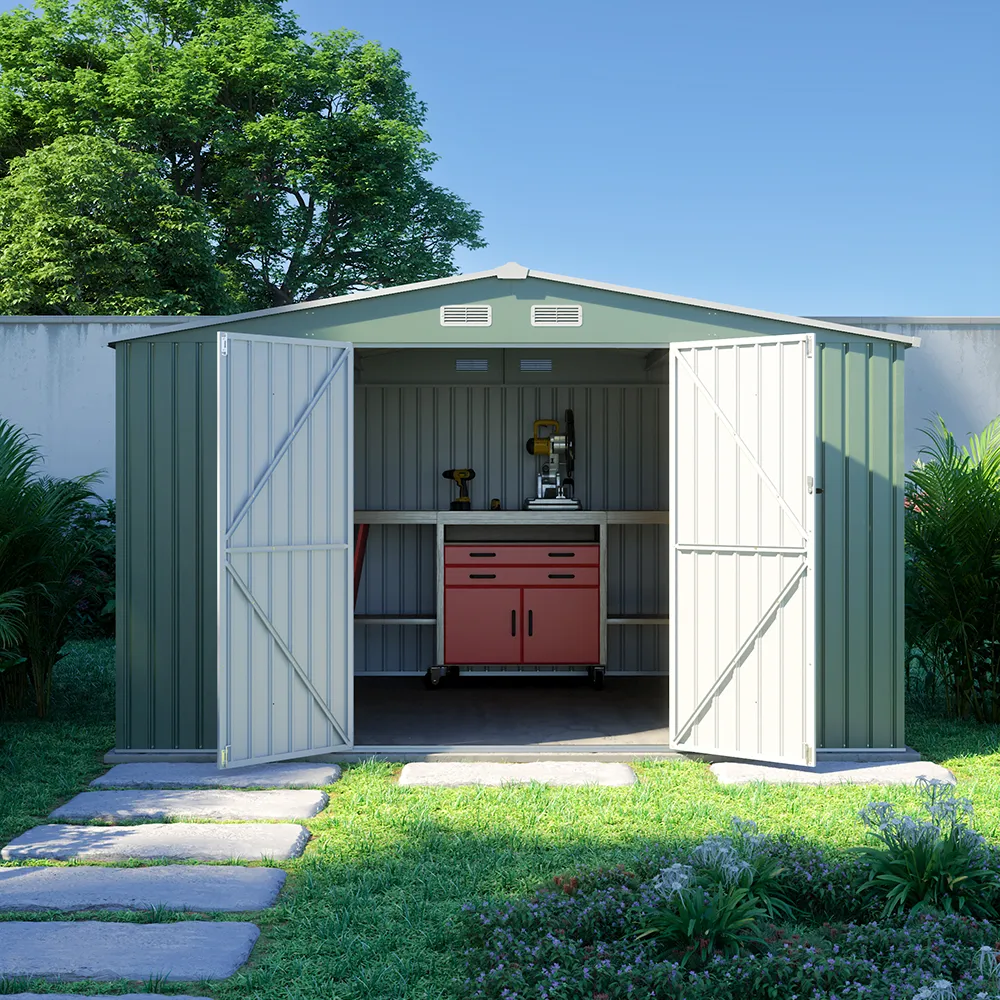 Casetta da giardino in acciaio zincato verde 3,65x3xh2,17 m - 150kg - 10,95 metri quadri Casetta da giardino in acciaio zincato verde 3,65x3xh2,17 m - 150kg - 10,95 metri quadri