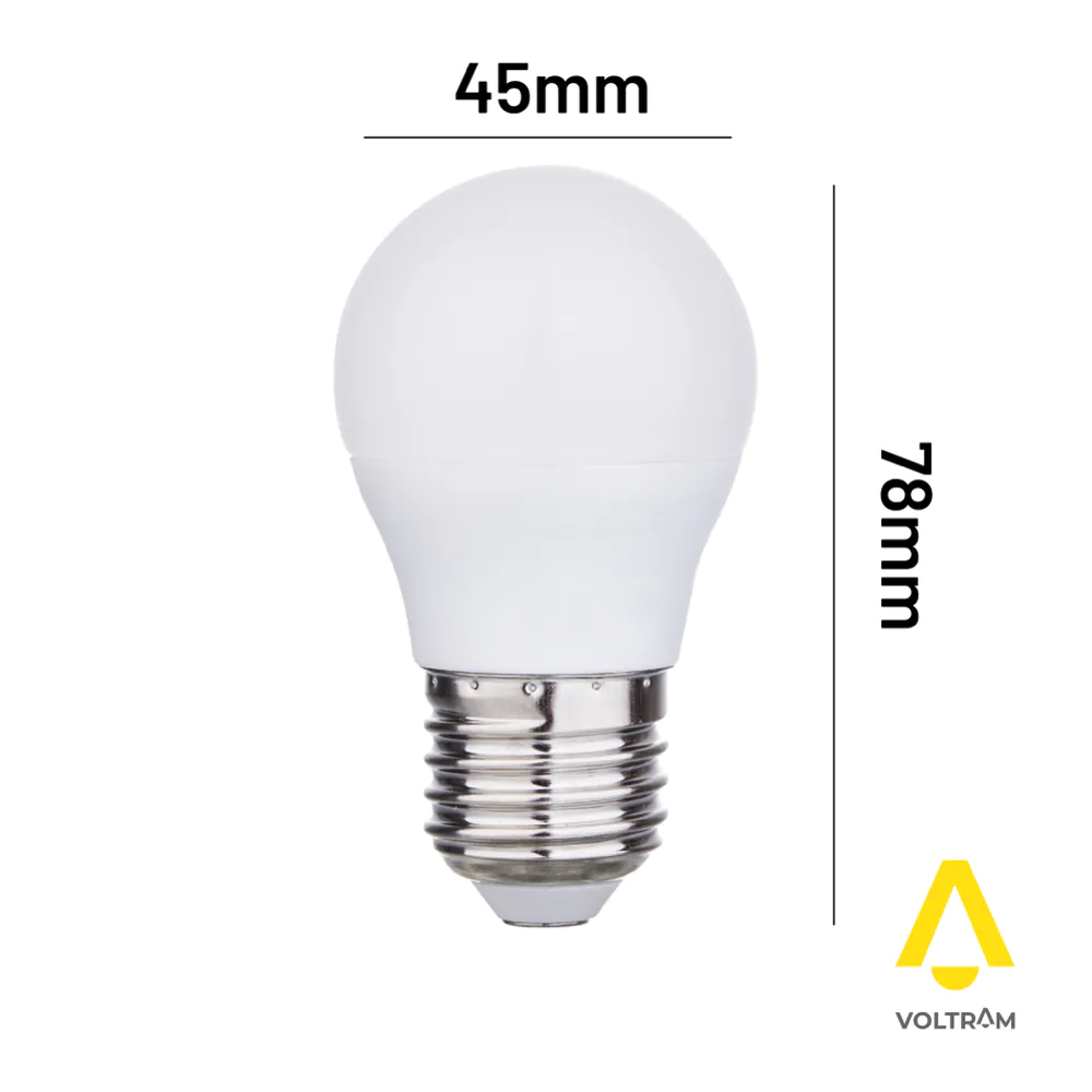 Lampadina LED E27 7W 650LM G45 bianco caldo 3000K