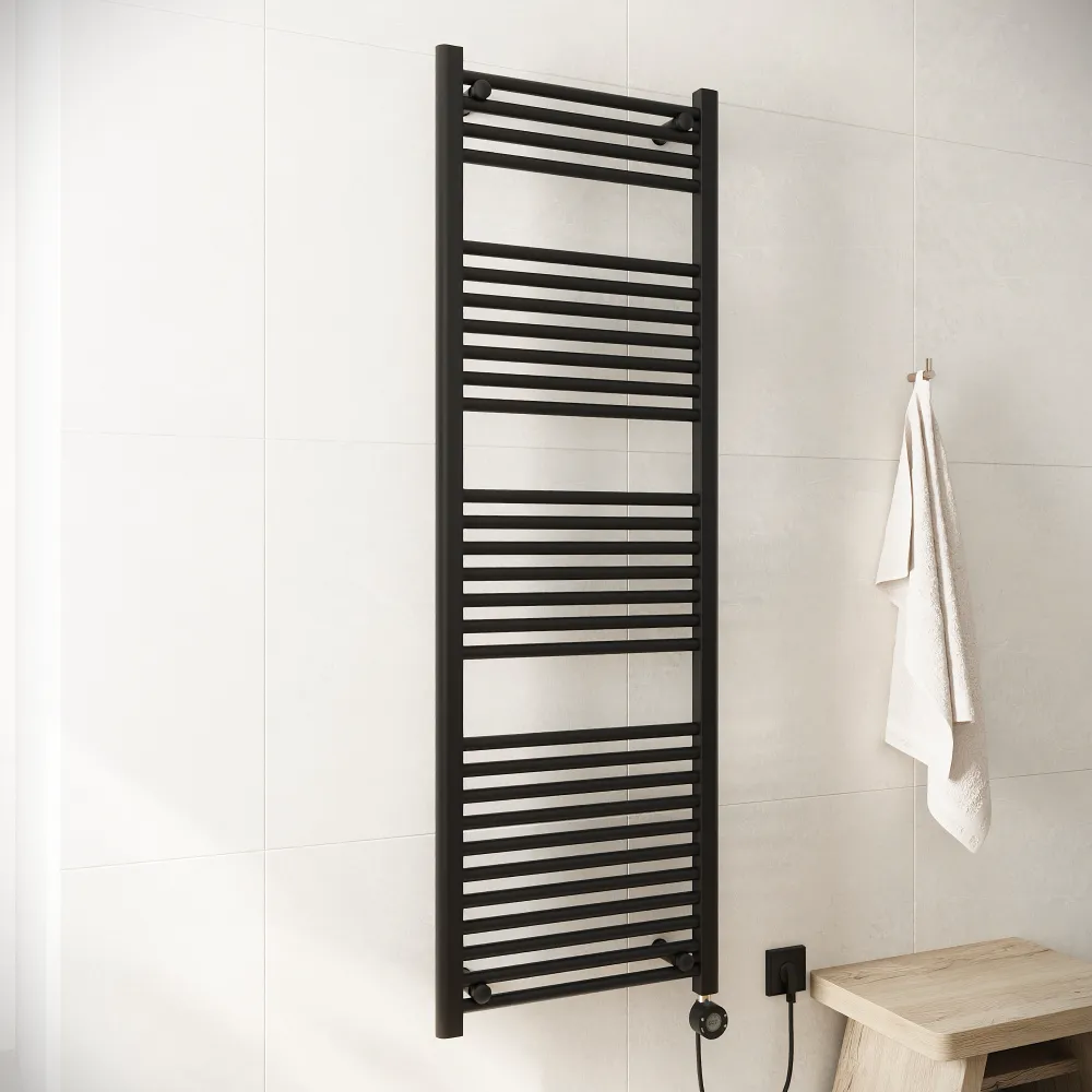 Termoarredo elettrico 1600x500 nero opaco interasse 450 | Polaris Termoarredo elettrico 1600x500 nero opaco interasse 450 | Polaris