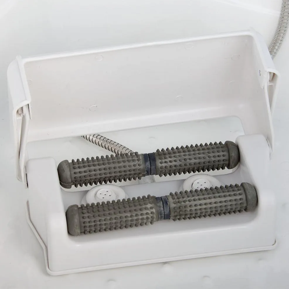 Dettaglio del sistema di massaggio plantare della doccia idromassaggio mod. Giglio Dettaglio del sistema di massaggio plantare della doccia idromassaggio mod. Giglio