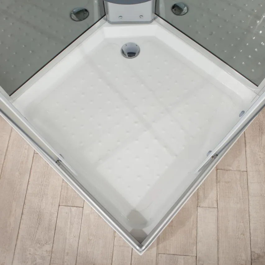 Piatto doccia in ABS con struttura rinforzata in metallo per cabina doccia idromassaggio Sylt Piatto doccia in ABS con struttura rinforzata in metallo per cabina doccia idromassaggio Sylt