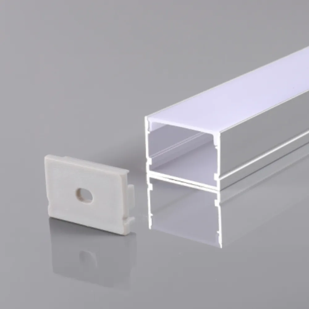 Profilo lineare XL 2mt in alluminio silver per striscia led
