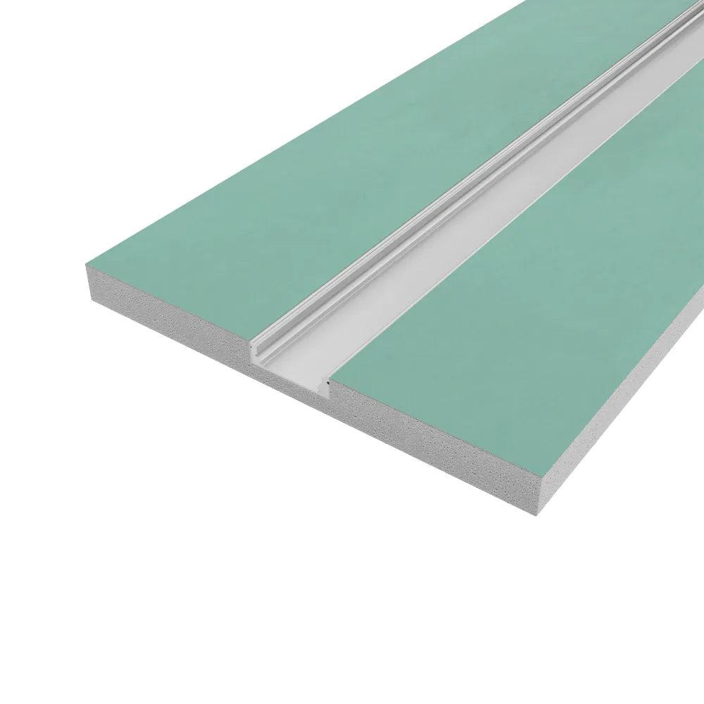 Cartongesso con profilo in alluminio integrato 1m resistente all'umidità Cartongesso con profilo in alluminio integrato 1m resistente all'umidità