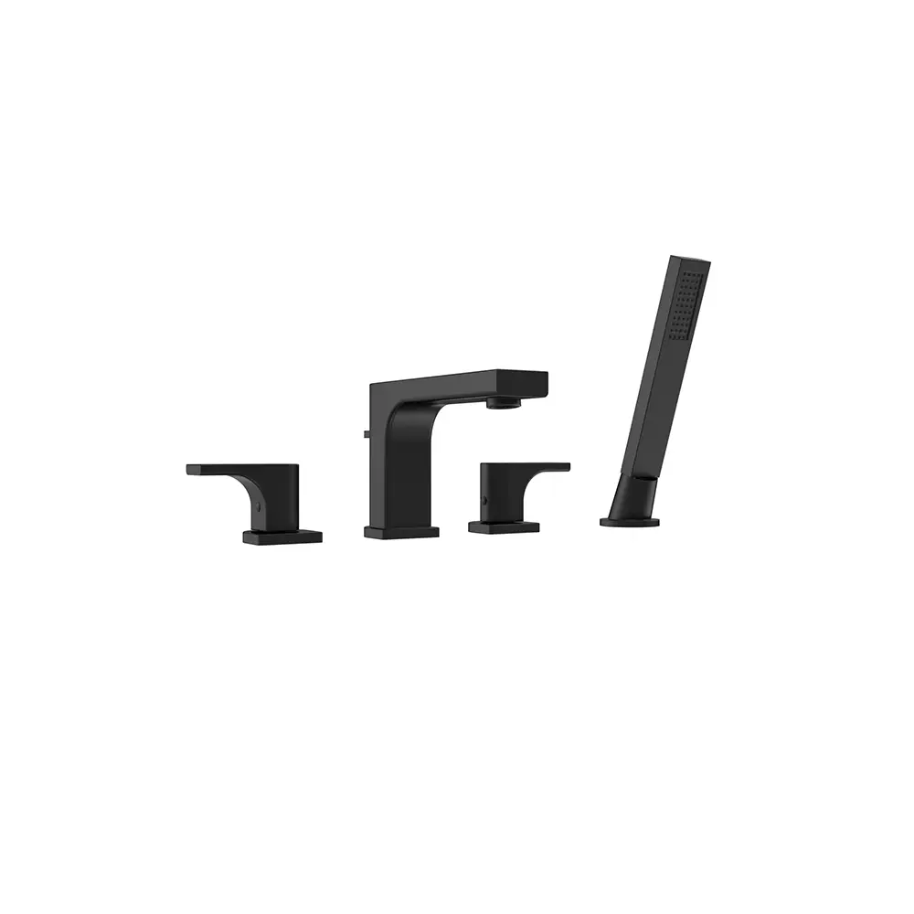 Rubinetteria bordo vasca a 4 fori finitura nera opaca | Marilyn Rubinetteria bordo vasca a 4 fori finitura nera opaca | Marilyn